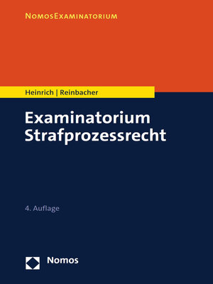 cover image of Examinatorium Strafprozessrecht